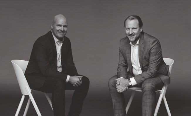 Christian Balgar (lnks) und Gregor Schertler (rechts) folgen auf Rob Hornman