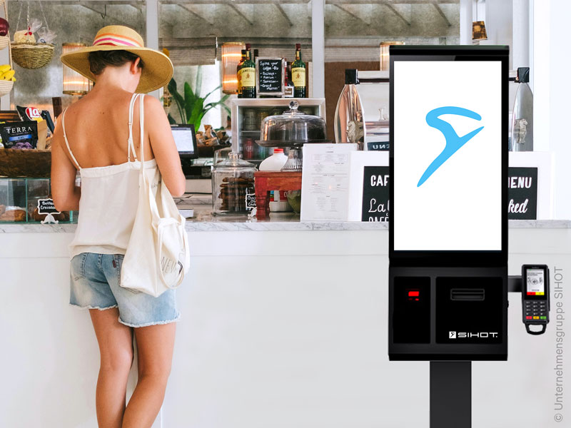 Neu entwickelten Self-Order-Terminal für das Gastgewerbe