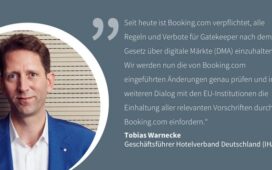 Statement von Tobias Warnecke zum Stichtag der DMA-Compliance von Booking.com