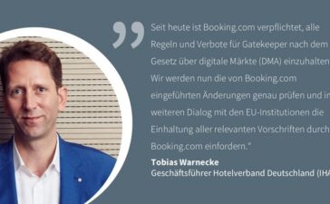 Statement von Tobias Warnecke zum Stichtag der DMA-Compliance von Booking.com