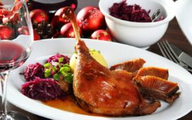 Weihnachten Gansbraten