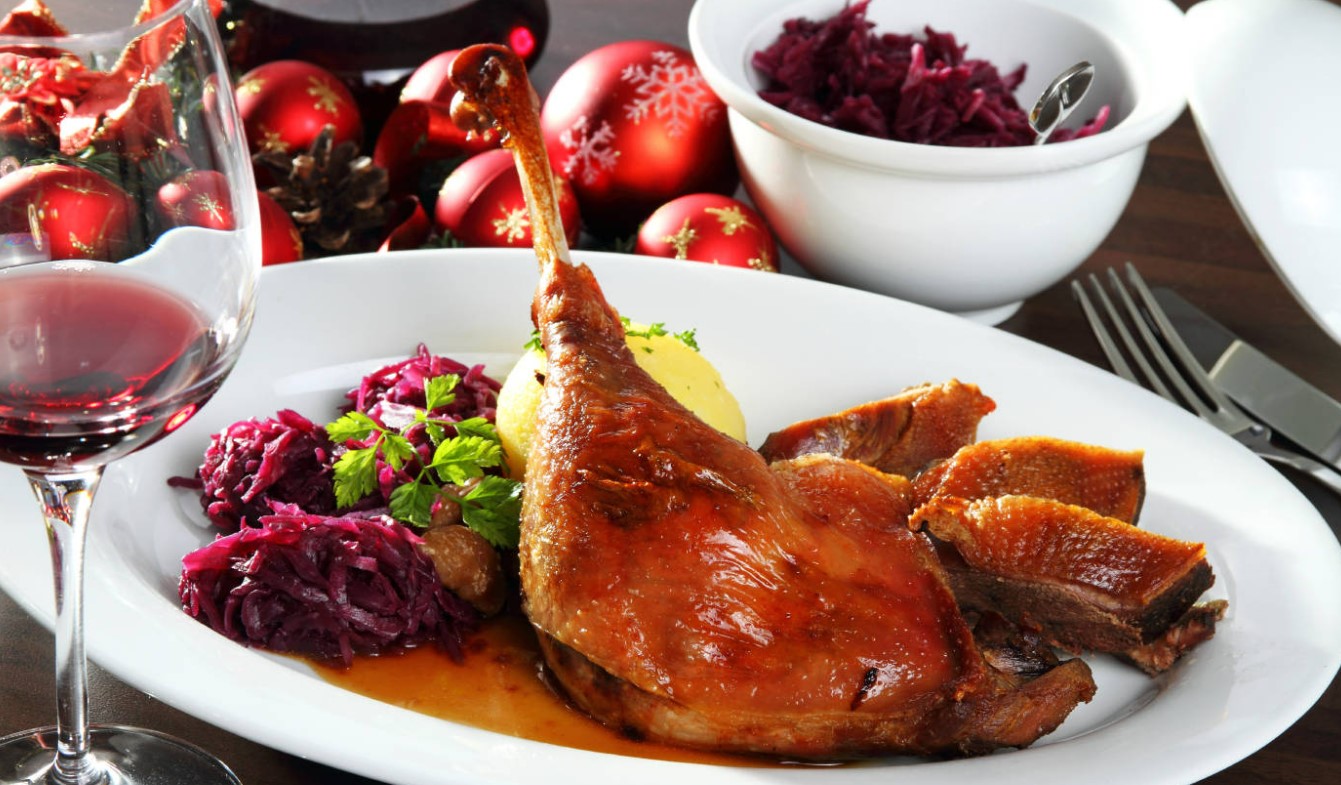 Weihnachten Gansbraten