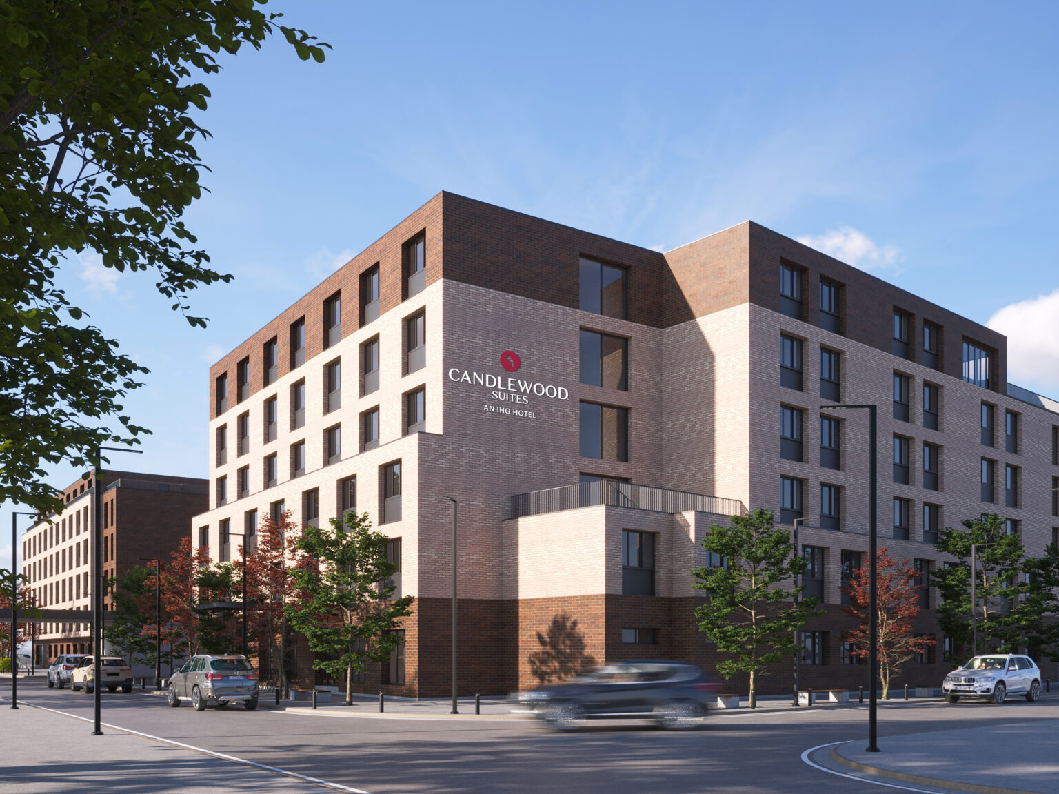 Projektvisualisierung | Frontansicht | Candlewood Suites Hamburg North | © dreidesign / NOVUM Hospitality