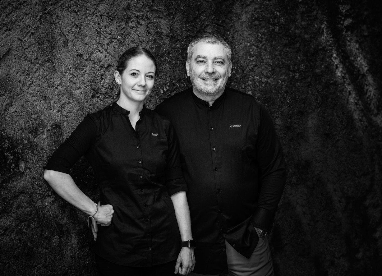 Spitzenkoch Christian und seine Frau Sarah Bau