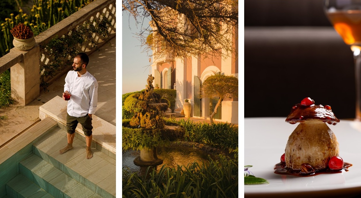 Villa Paola und Chefkoch Emanuele Pucci (©Lavinia Cernau 2022, ©Alberto Blasetti)