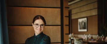 Cornelia Fischer im Restaurant Überfahrt