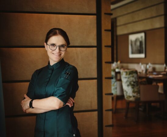 Cornelia Fischer im Restaurant Überfahrt