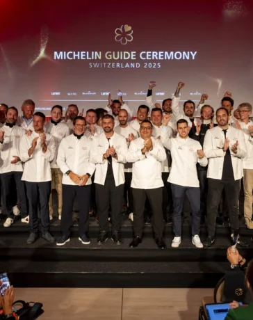 Restaurantauswahl des Guide MICHELIN Schweiz 2025