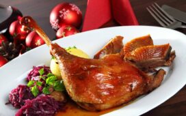 Gänsebraten zu Weihnachten