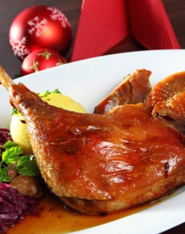 Gänsebraten zu Weihnachten