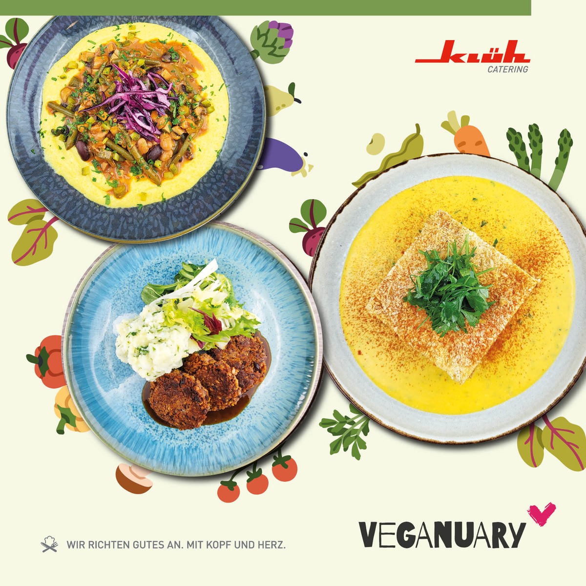 Klüh Catering setzt im "Veganuary" auf pflanzliche Vielfalt