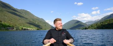 Sternerestaurant „Rouge Noir“ Menü auf dem See