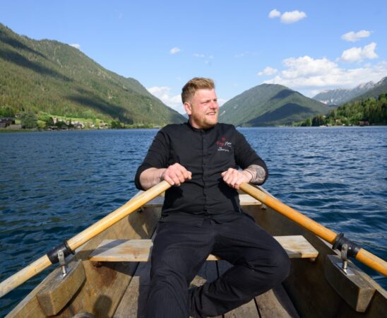Sternerestaurant „Rouge Noir“ Menü auf dem See