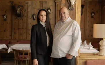General Managerin Eva Herrmann und Küchenleiter Frédéric Kempf
